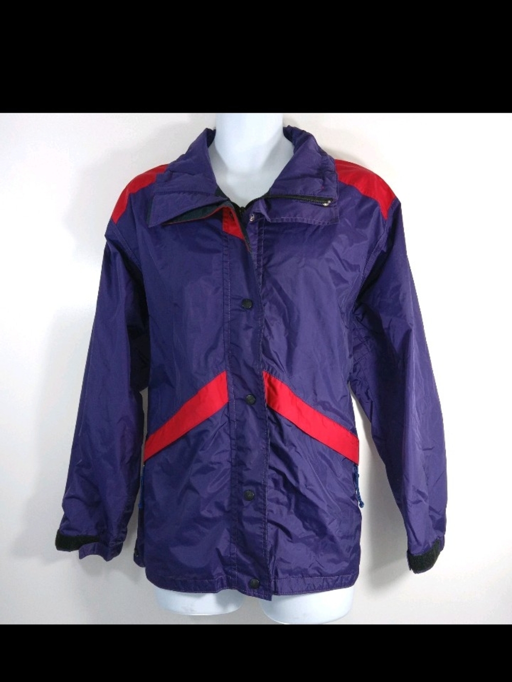 REI GORE-TEX Purple Jacket with Red Accents - Womens Outdoors Jacket